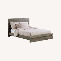 West Elm Emmerson Grey Wood Bed