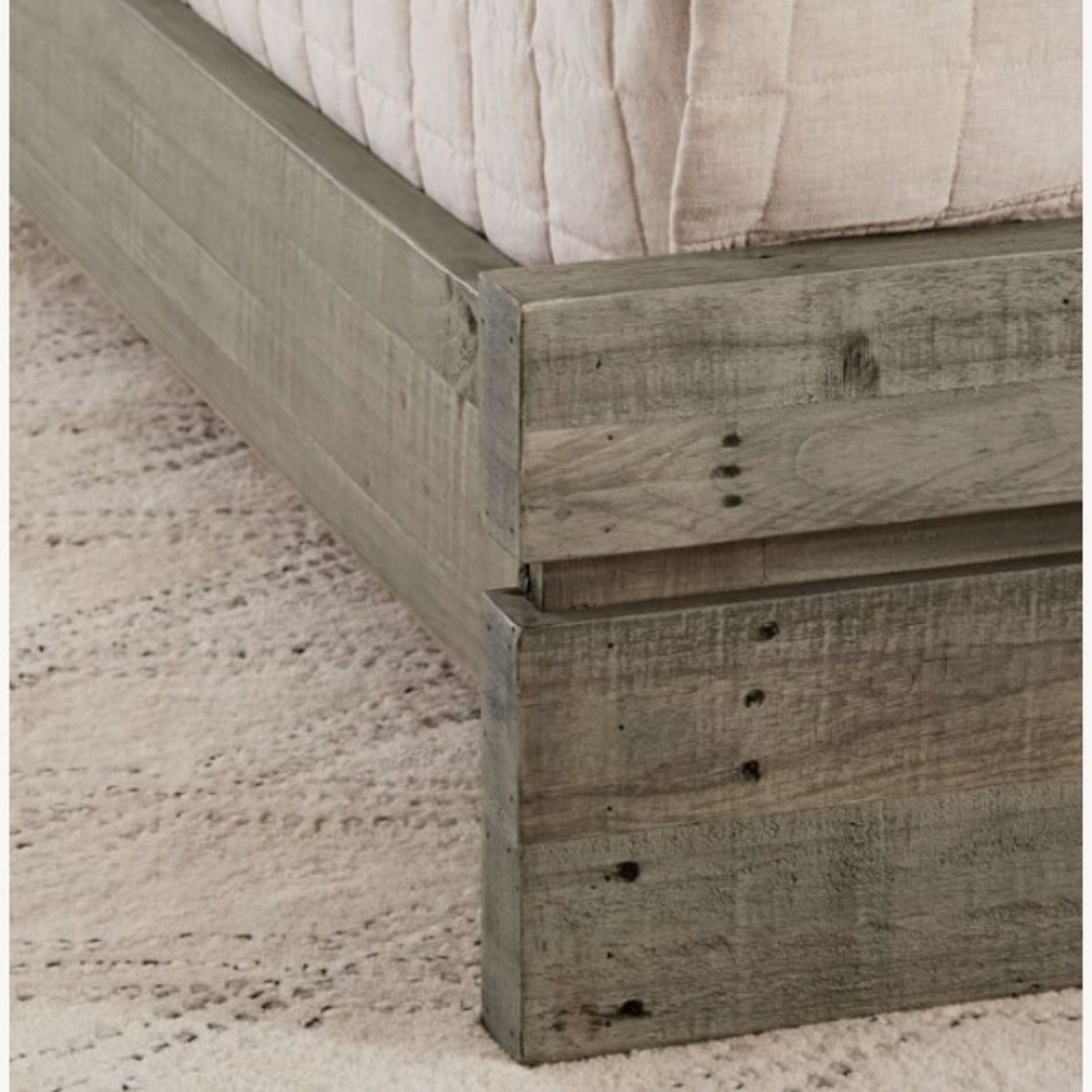 West Elm Emmerson Grey Wood Bed - image-2