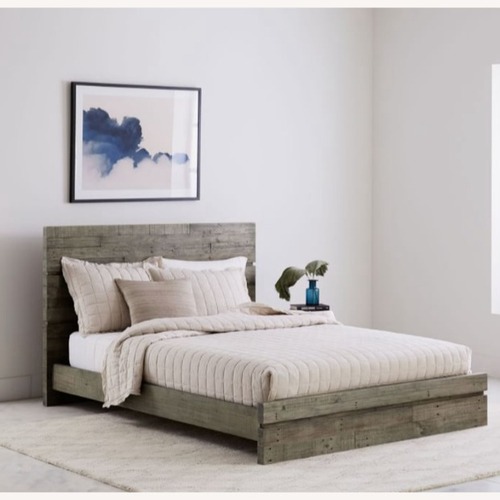 Used West Elm Emmerson Grey Wood Bed for sale on AptDeco