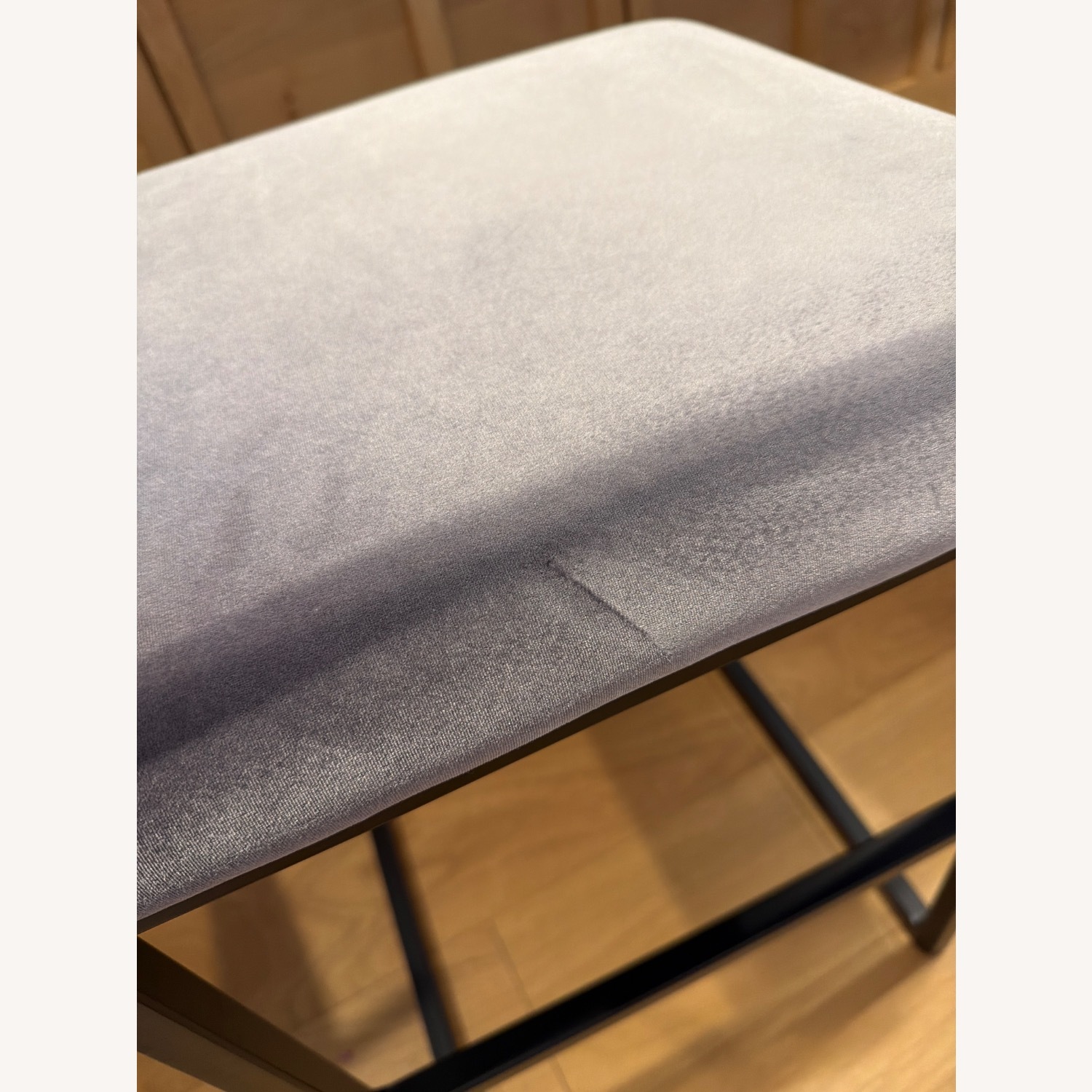 Rove Concepts Parson Light Gray Velvet Stools - image-4
