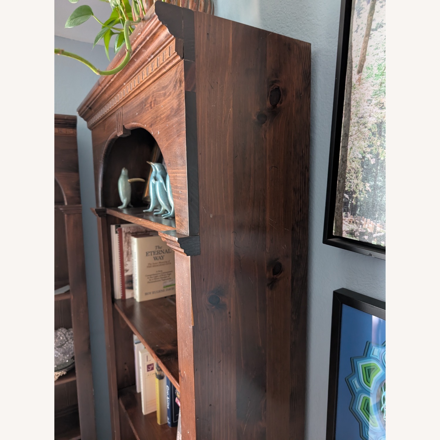 Ethan Allen Heirloom Natural Wood Bookcase - image-2