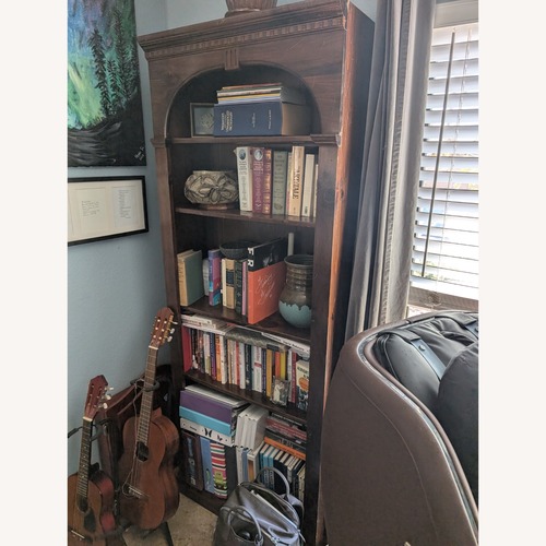Used Ethan Allen Heirloom Natural Wood Bookcase for sale on AptDeco