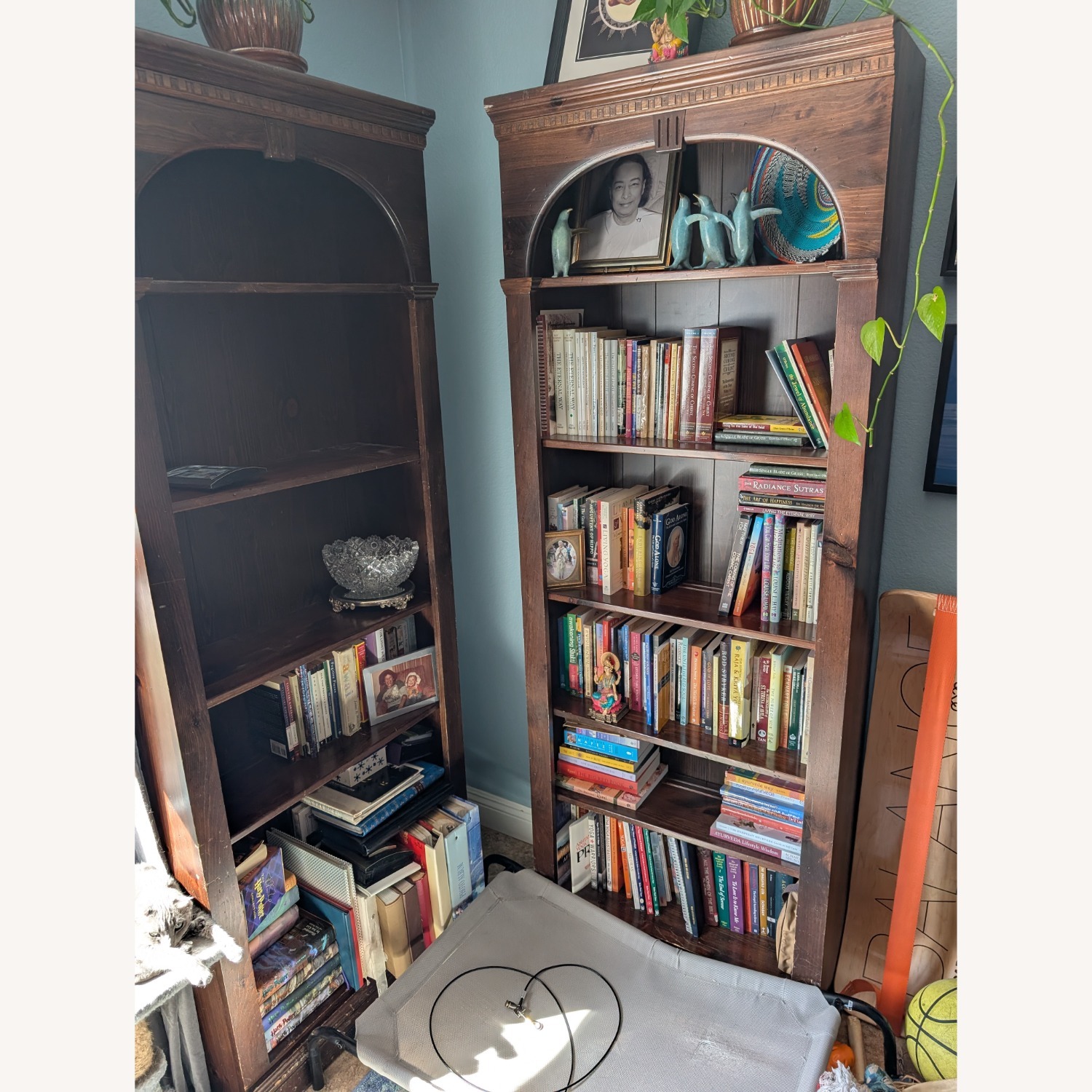 Ethan Allen Heirloom Natural Wood Bookcase - image-1