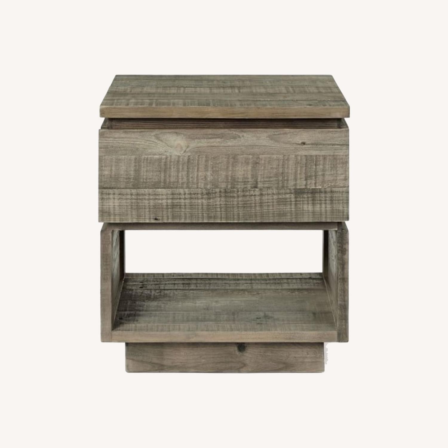 West Elm Emmerson Modern Reclaimed Wood Nightstand - image-0