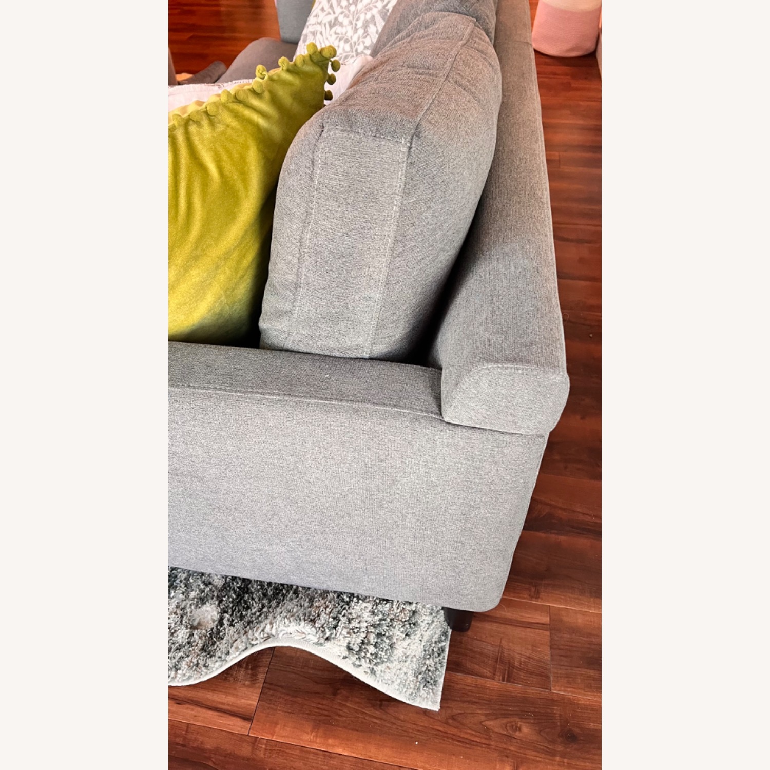 Macy's Lexah Light Gray 3+ Seater Sofa - image-4