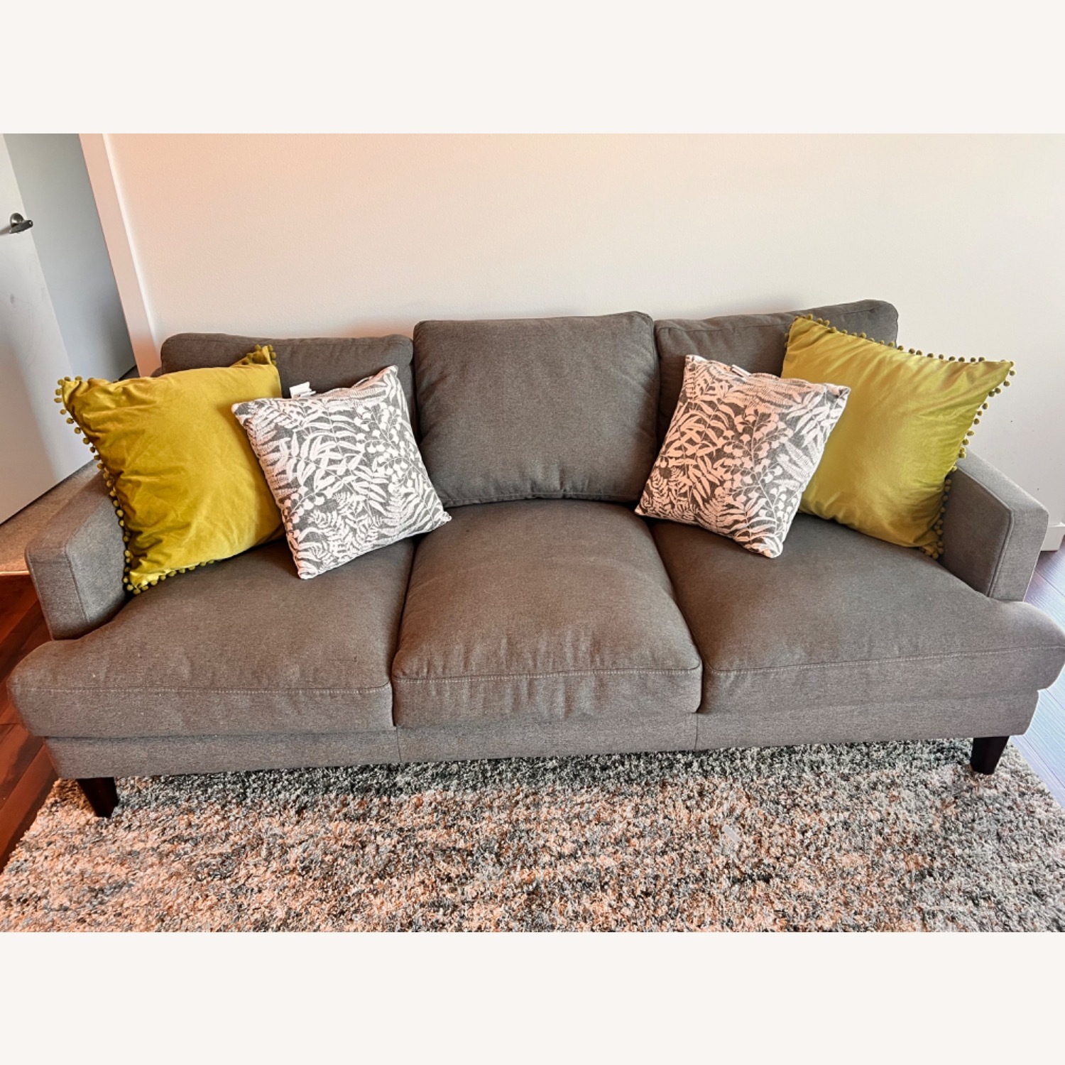 Macy's Lexah Light Gray 3+ Seater Sofa - image-2