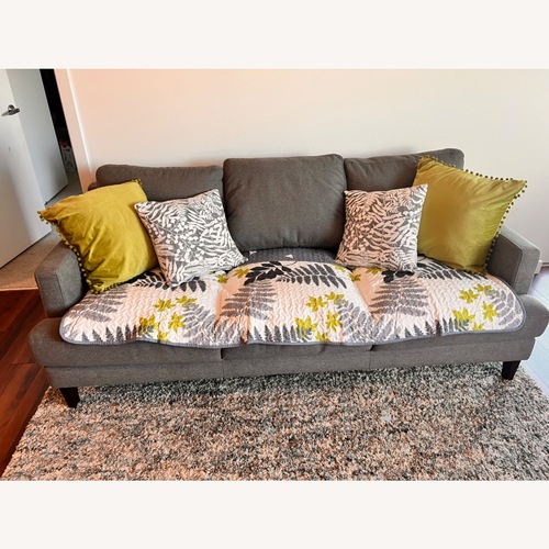 Used Macy's Lexah Light Gray 3+ Seater Sofa for sale on AptDeco