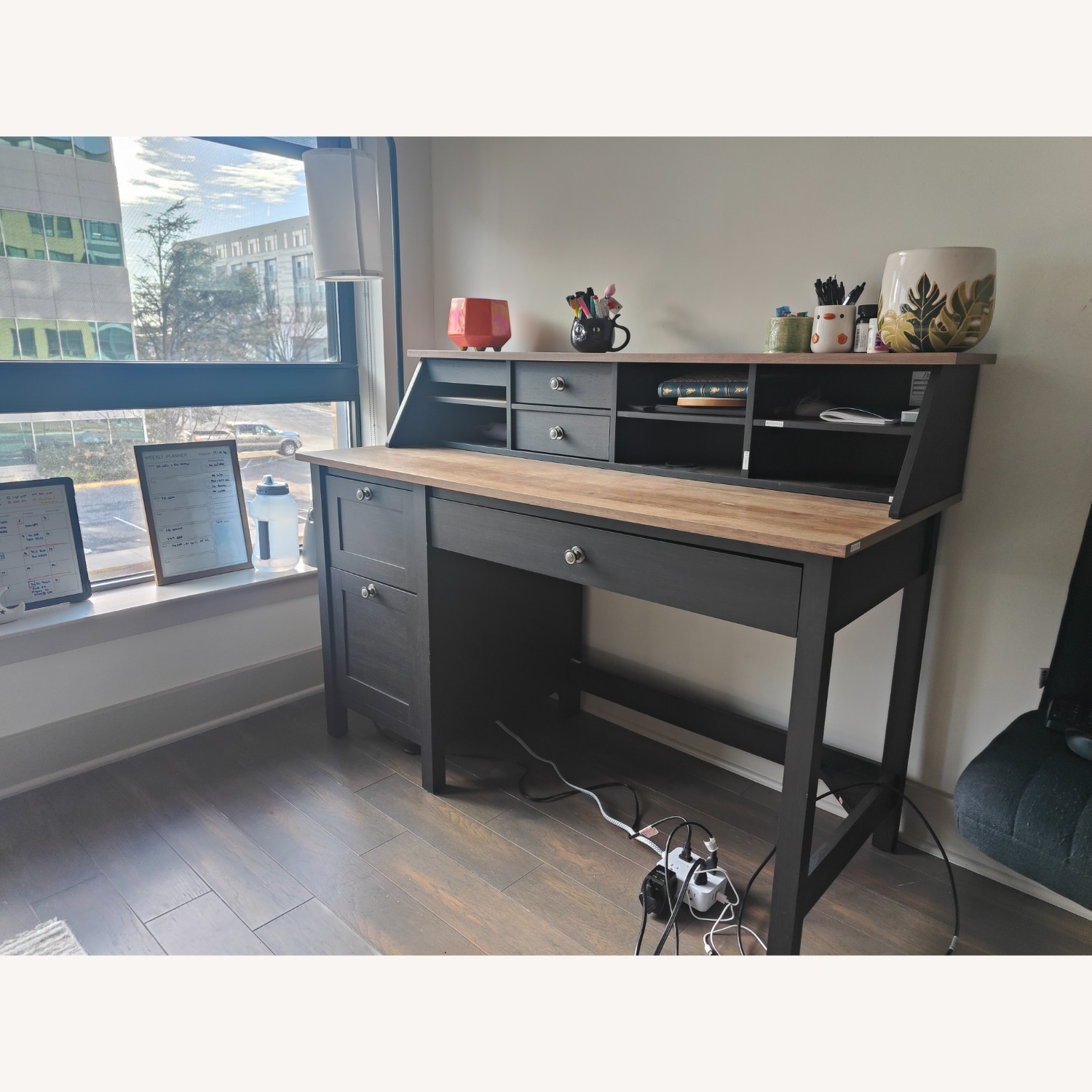 Bush Mayfield Dark Brown Desk - image-3