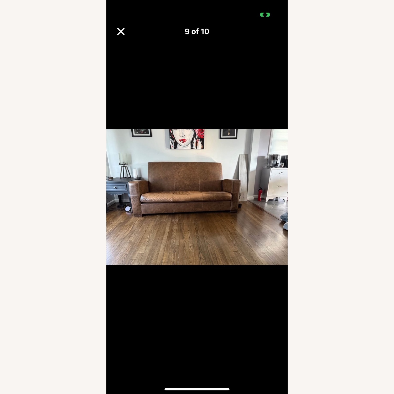 Roger + Chris Leather Couch - image-1