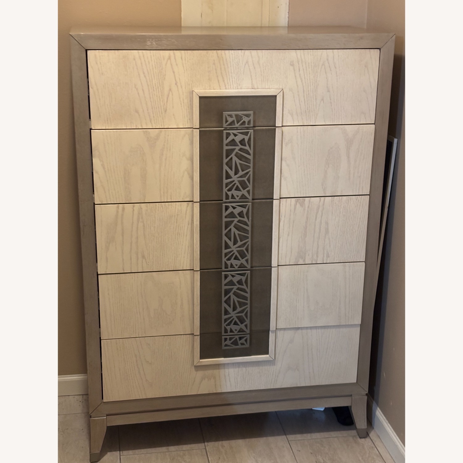 Monaco Luxe Geometric 6-Drawer Dresser - image-1