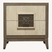 Monaco Luxe Modern Nightstands Set of 2