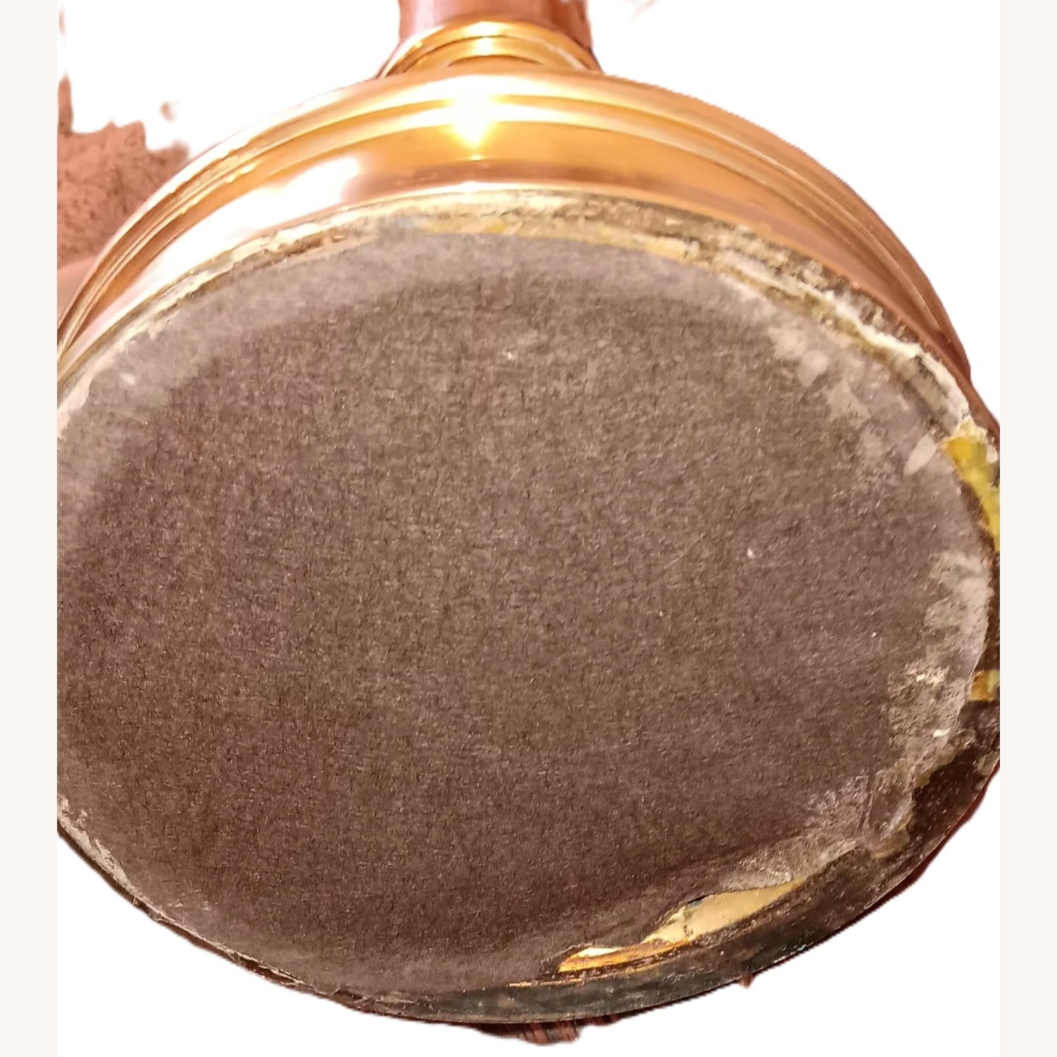 Antique Candlestick Brass and Wood Table Lamp  - image-4