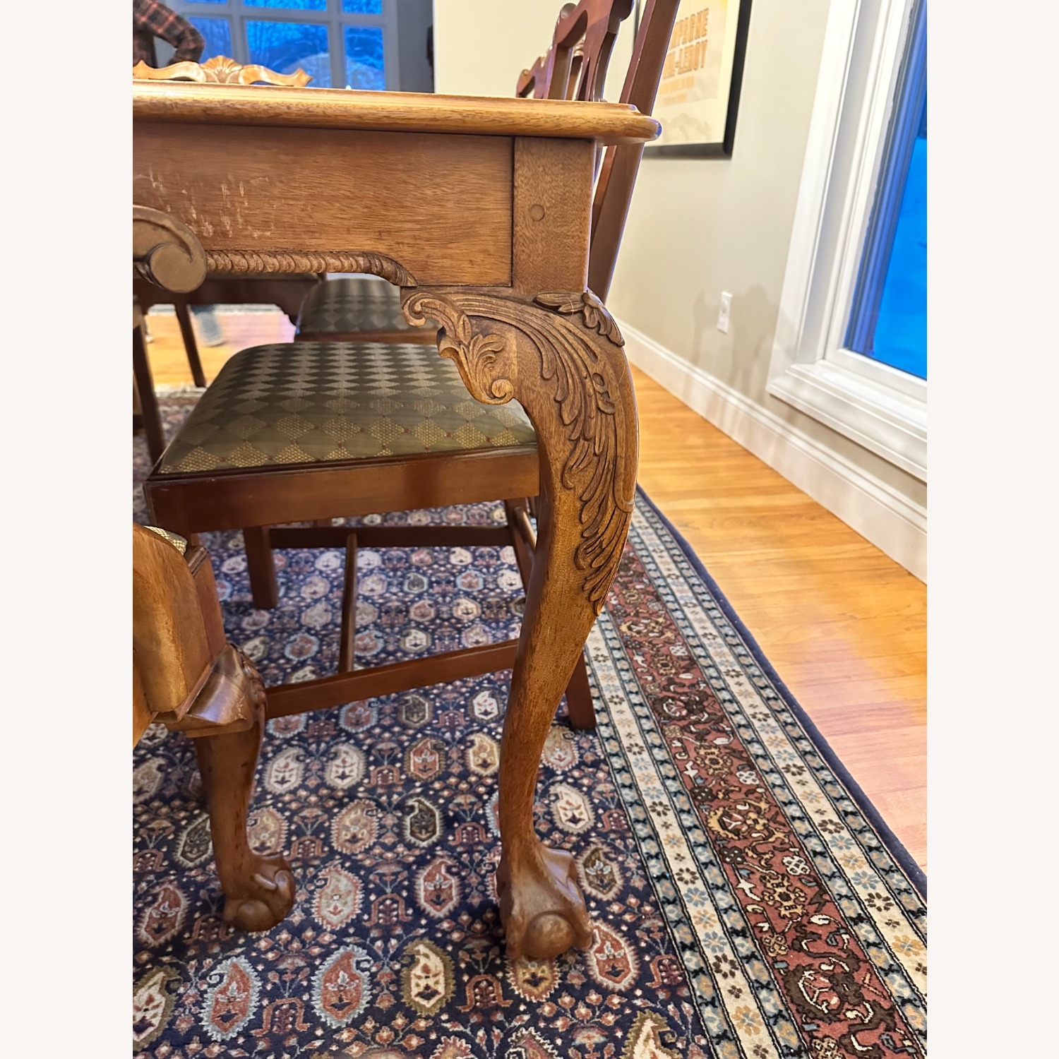 Sickley Dining Table and 10 Chairs with 3 Leaves - image-3