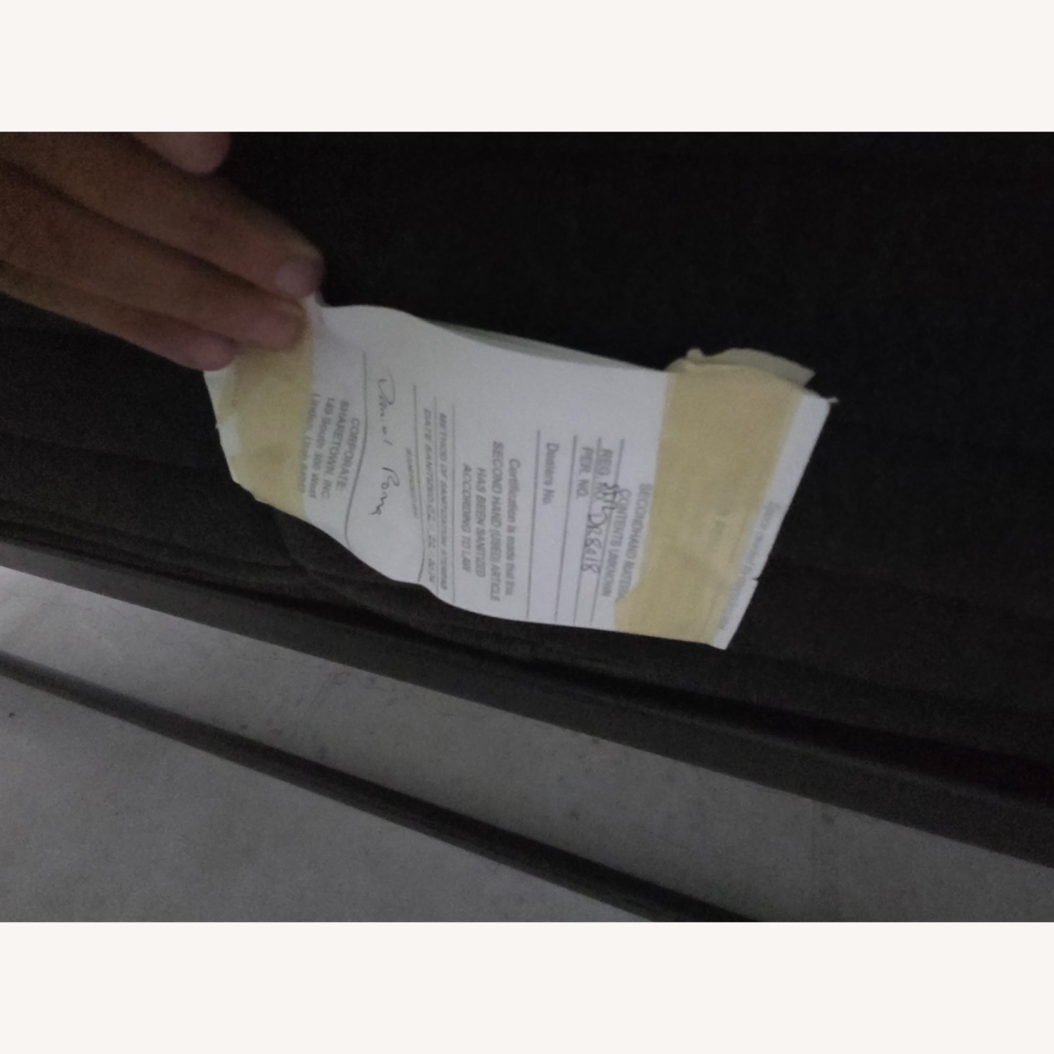 Helix Luxe Midnight White Fabric Queen Bed - image-7