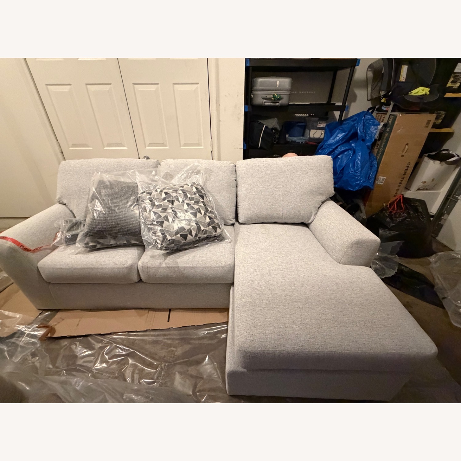 Ashley Furniture Light Gray 3+ Piece Sectional - image-5