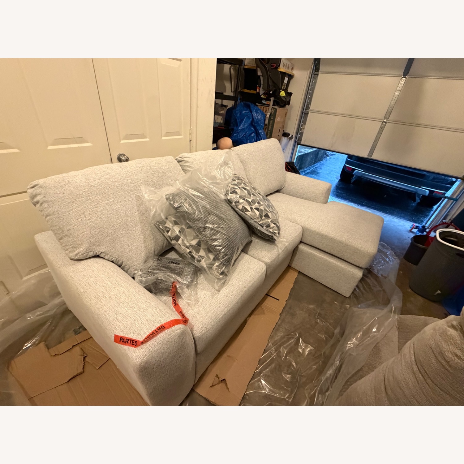 Ashley Furniture Light Gray 3+ Piece Sectional - image-3