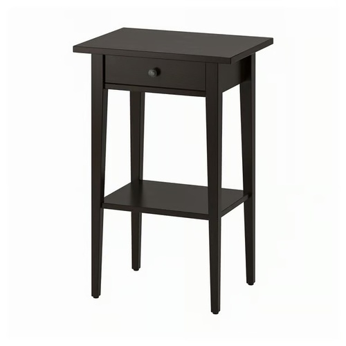 Used IKEA HEMNES Black Nightstand (Set of 2) for sale on AptDeco