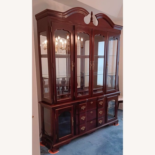 Used Vintage Singer Furniture China Cabinet for sale on AptDeco