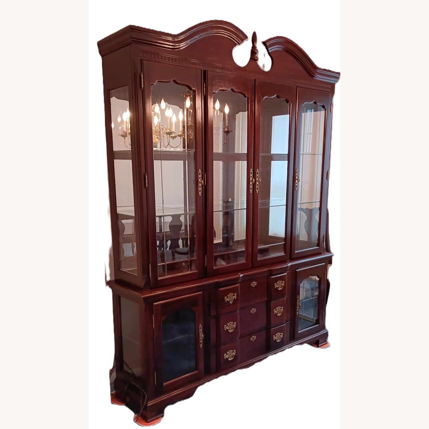 Vintage Singer Furniture China Cabinet - image-2