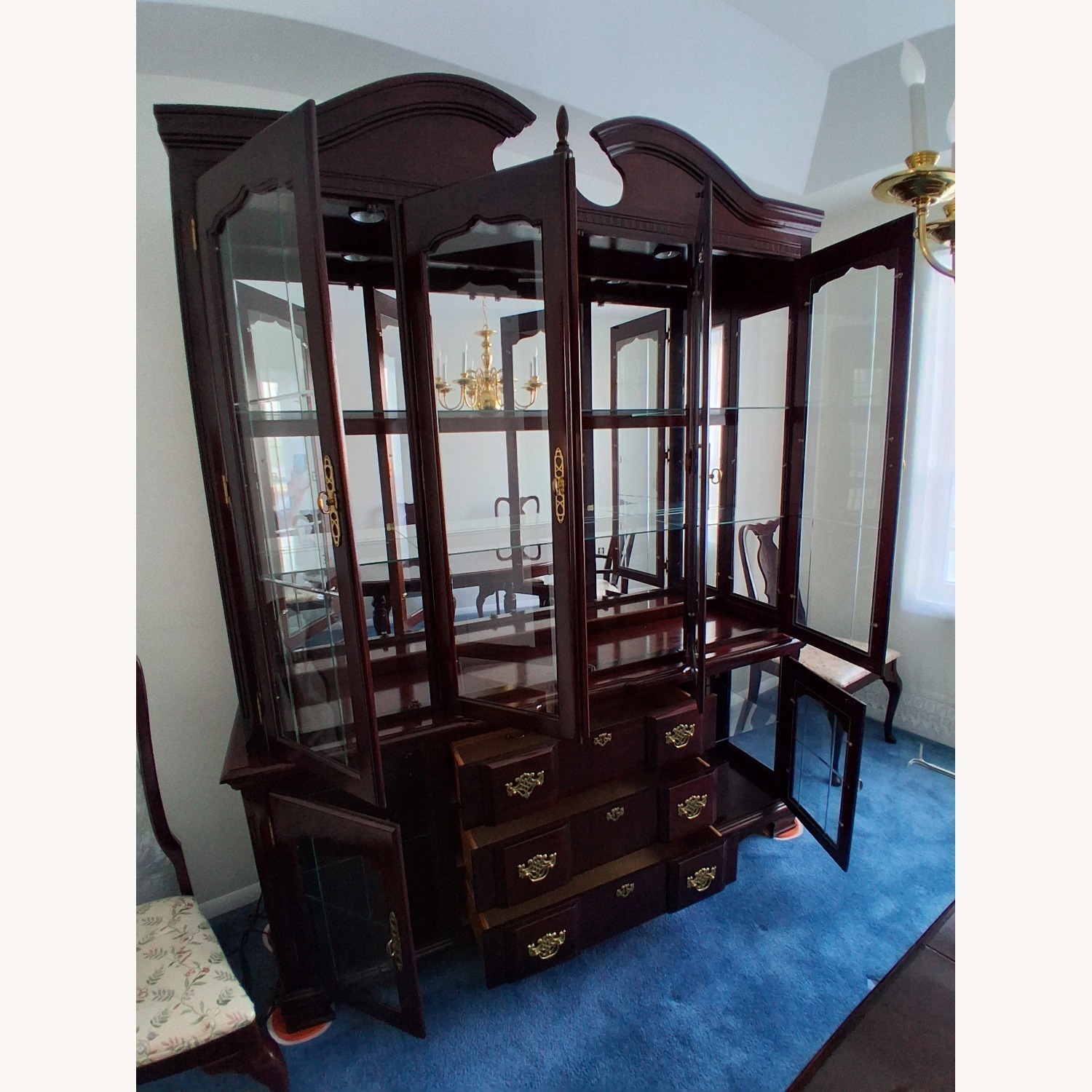 Vintage Singer Furniture China Cabinet - image-23