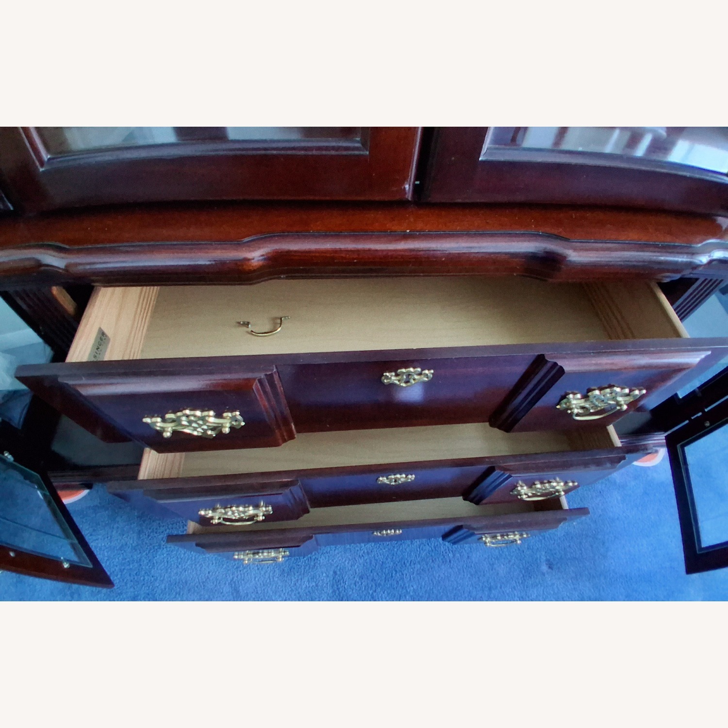 Vintage Singer Furniture China Cabinet - image-17