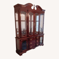 Vintage Singer Furniture China Cabinet