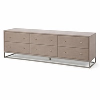 Desiron Arte Dresser - 6 Drawer Grey Wood