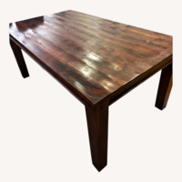 James Martin Dark Brown Wood Dining Table