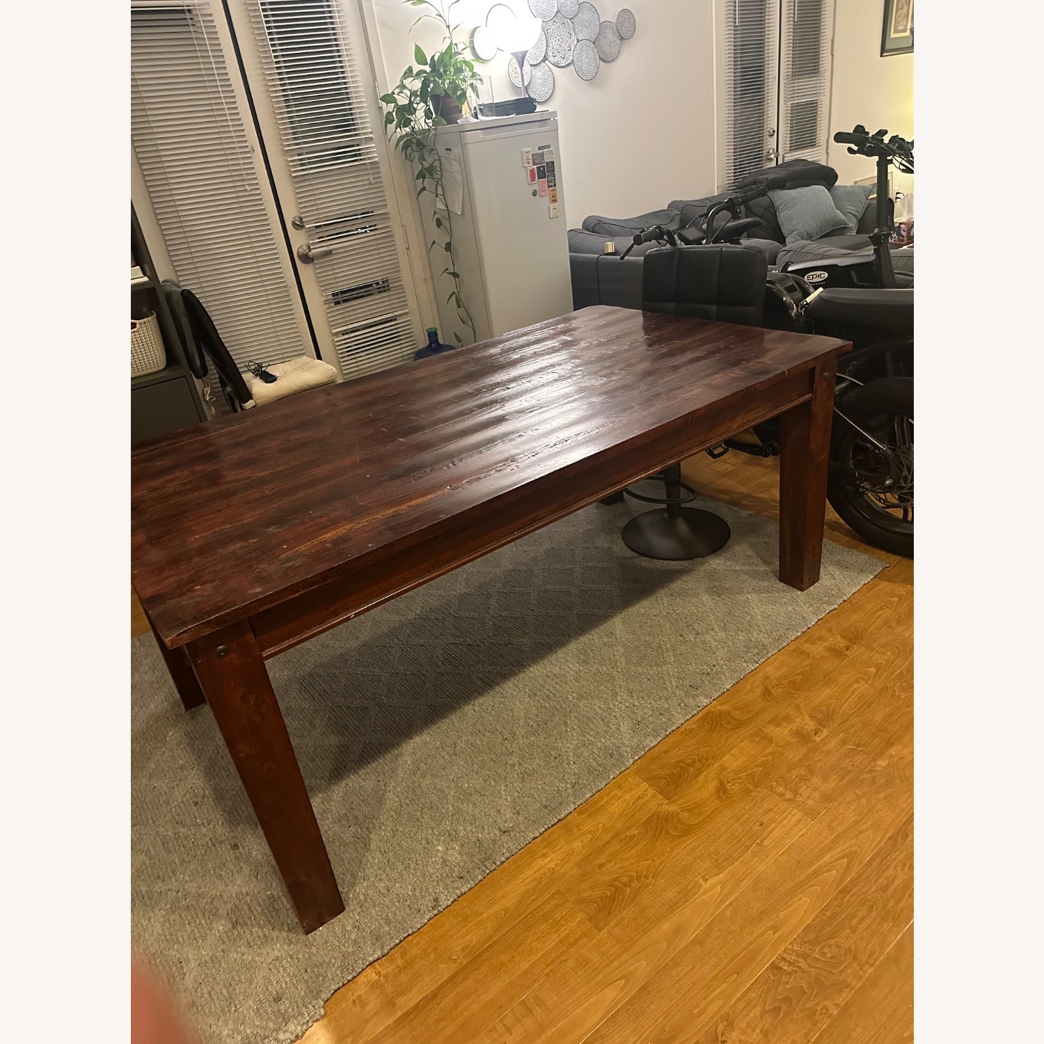 James Martin Dark Brown Wood Dining Table - image-5