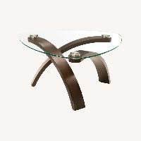Raymour & Flanigan Allure Glass Coffee Table