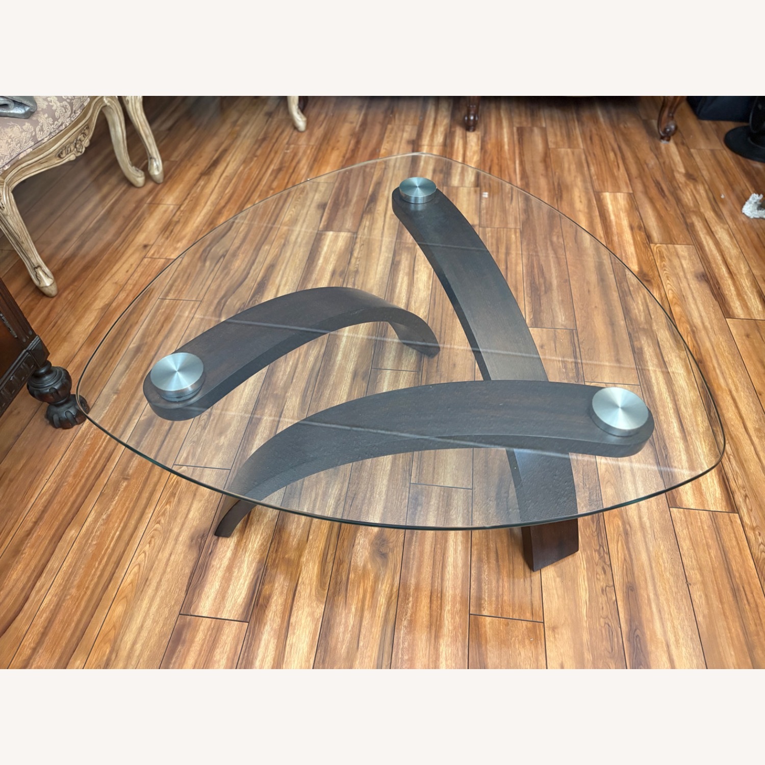 Raymour & Flanigan Allure Glass Coffee Table - image-3