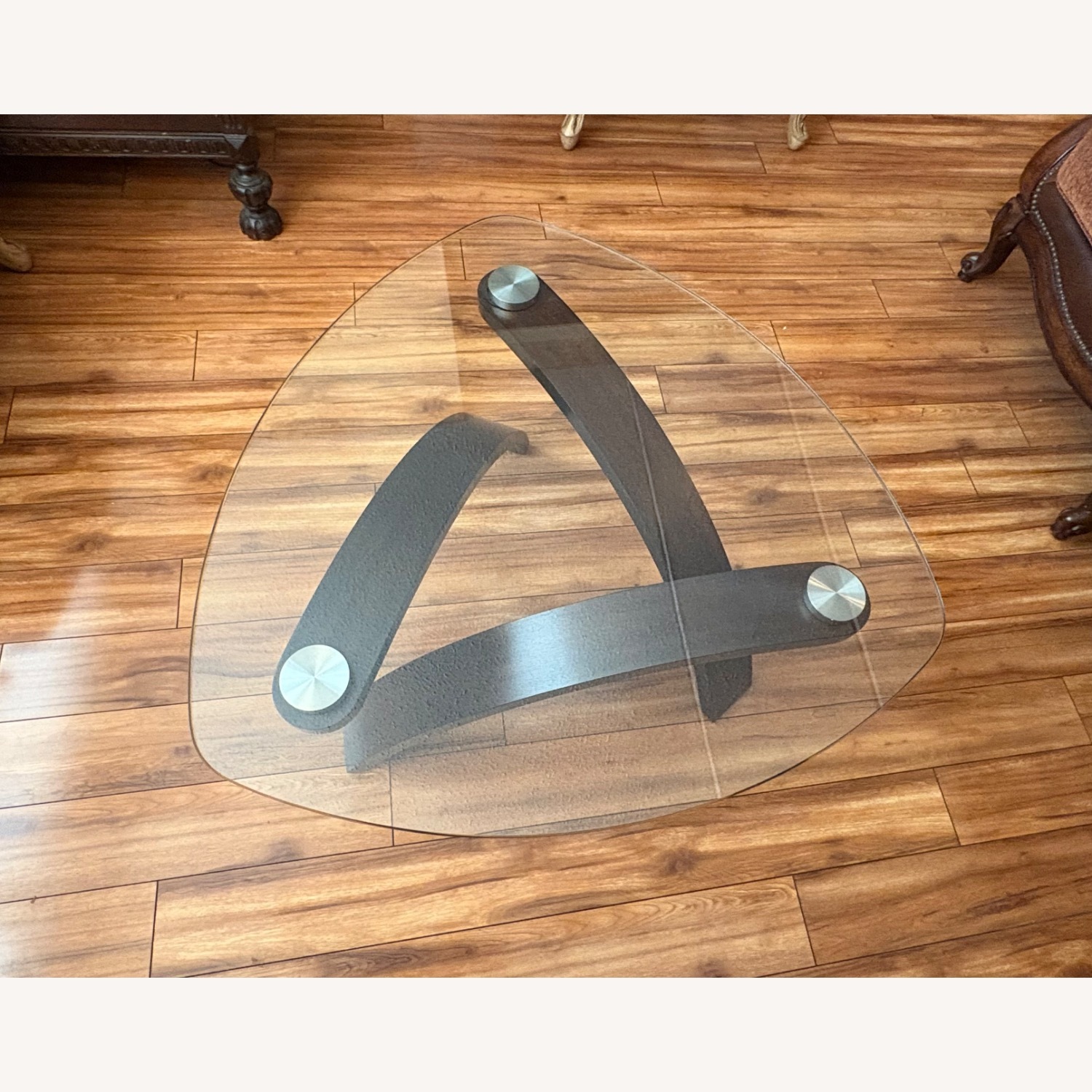 Raymour & Flanigan Allure Glass Coffee Table - image-2