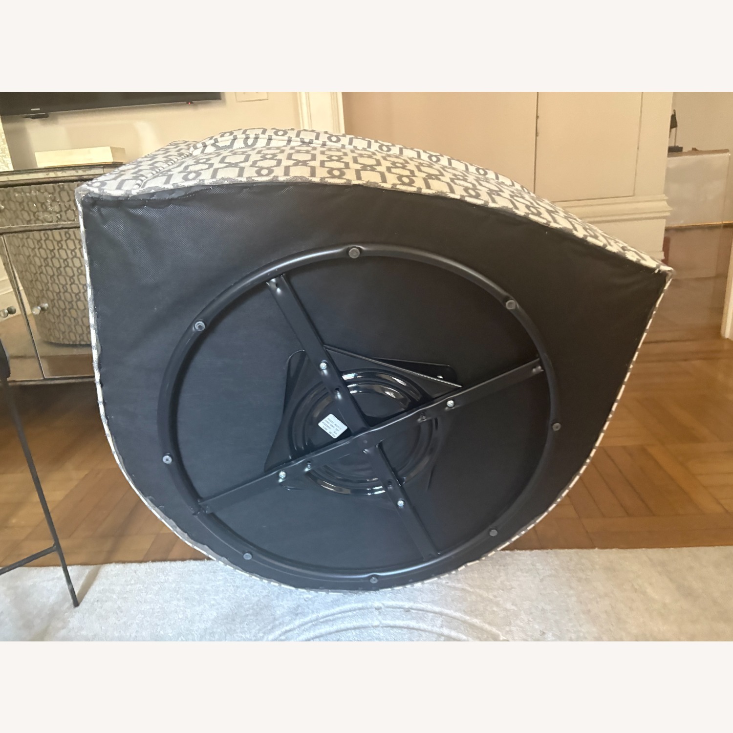 Ethan Allen Baylee Barrel-Back Swivel Chair - image-3