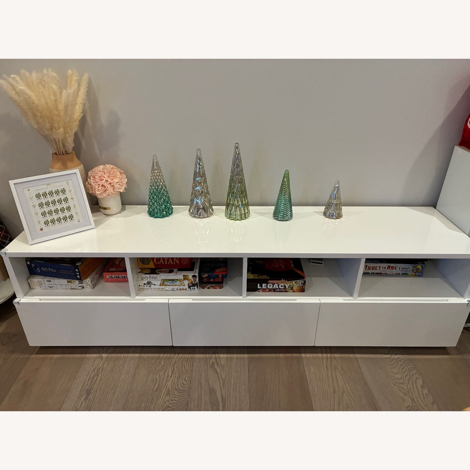 CB2 Chill White Wood Media Storage - image-2