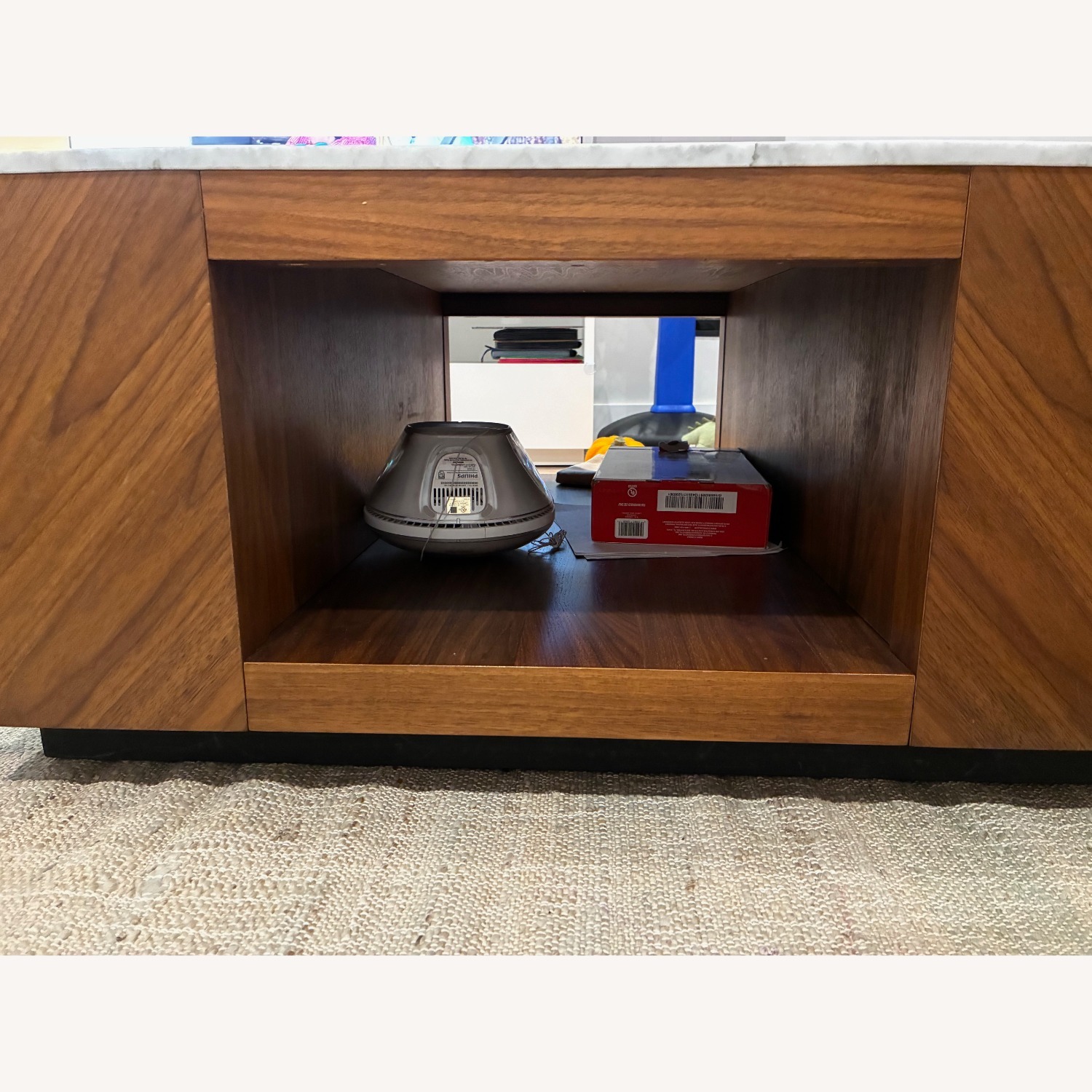 CB2 Suspend II Dark Brown Marble Coffee Table - image-5