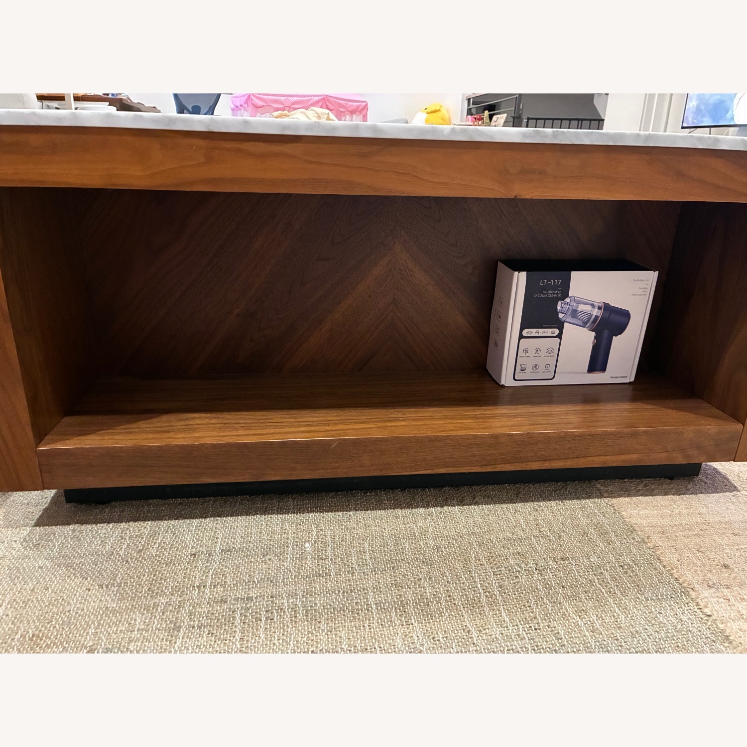 CB2 Suspend II Dark Brown Marble Coffee Table - image-6