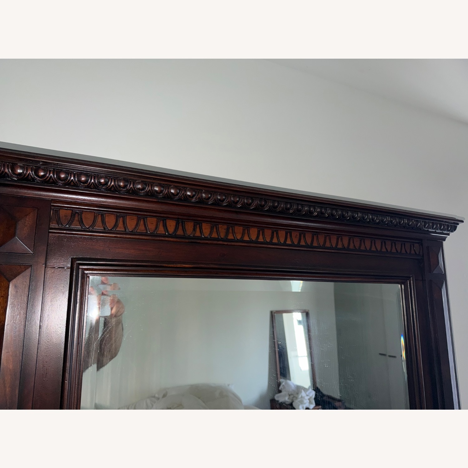 Wood Dresser and Mirror - image-5