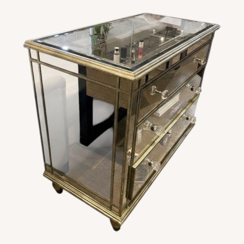 Used Masterpiece Laflin 3-Drawer Mirrored Dresser for sale on AptDeco