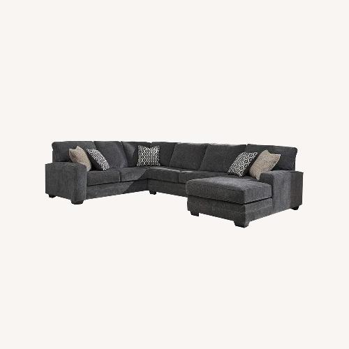 Used Ashley Furniture Dark Gray 2 Piece Sectional for sale on AptDeco