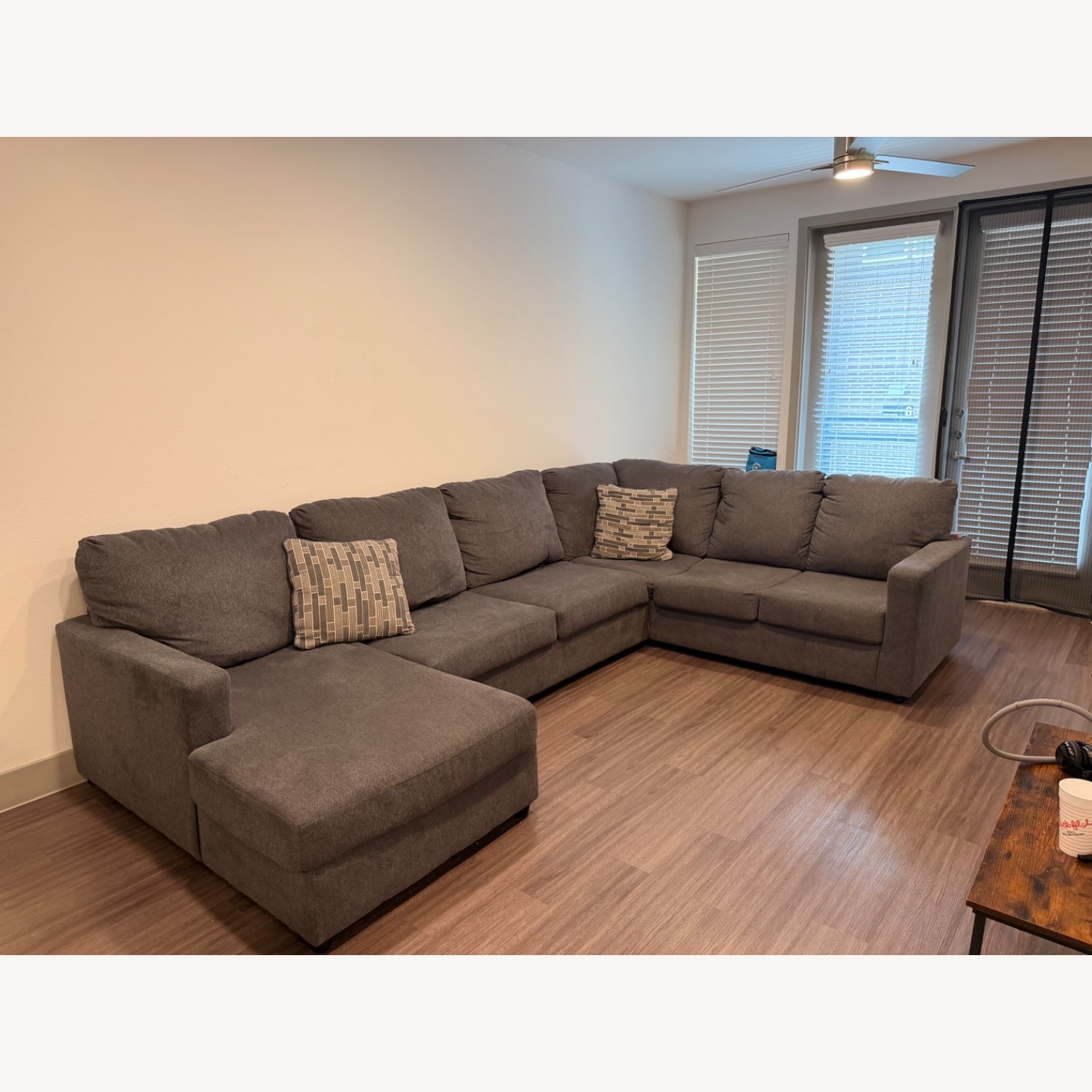 Ashley Furniture Dark Gray 2 Piece Sectional - image-1