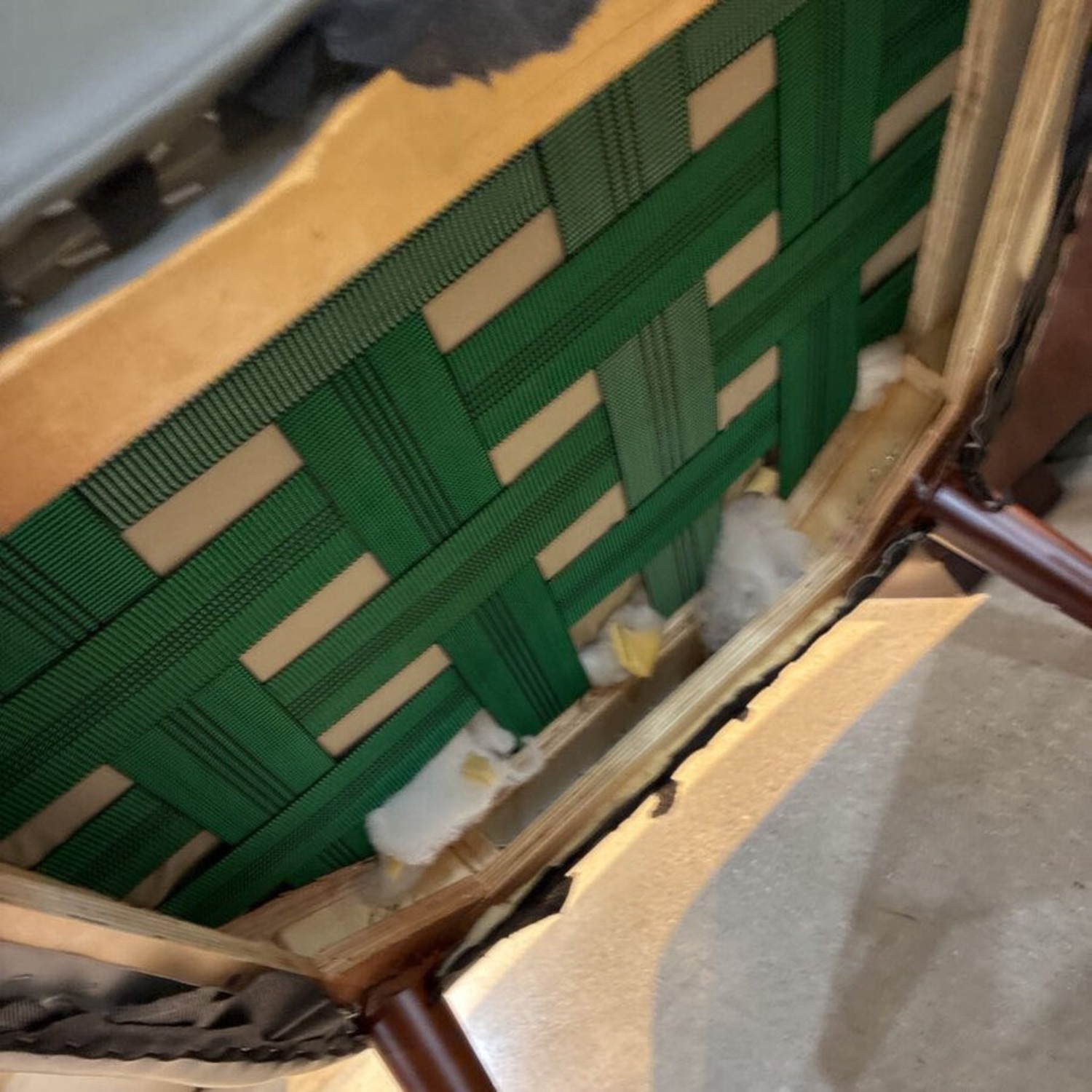 MCM Style Vegan Leather Chair - image-10