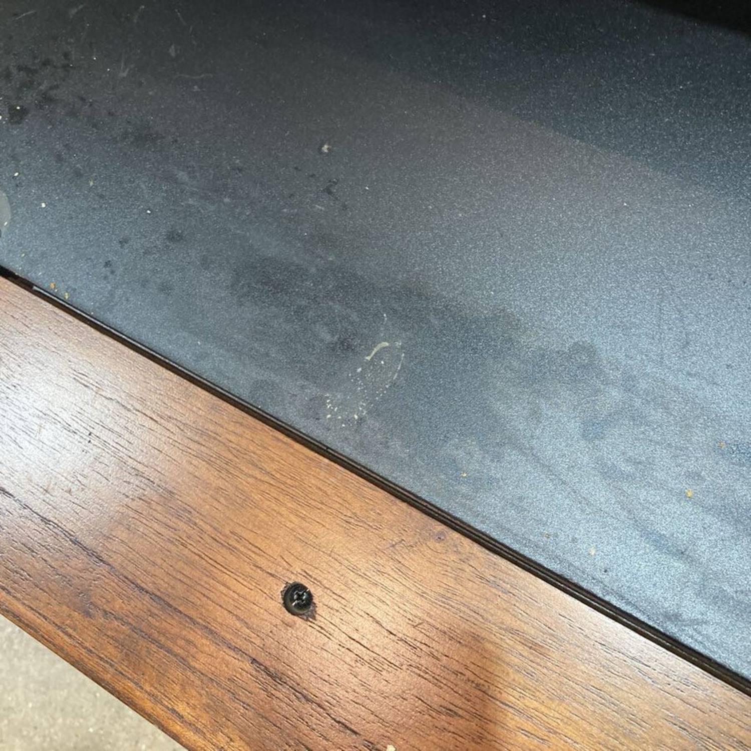 Traditional 2-Drawer Wood w Backside Desk - image-5