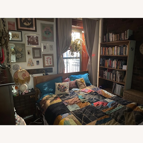 Used Thuma Queen Bed Frame with Headboard in Walnut for sale on AptDeco