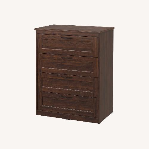 Used IKEA SONGESAND Dark Brown Wood Dresser for sale on AptDeco