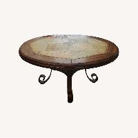 Dark Brown Wood Coffee Table