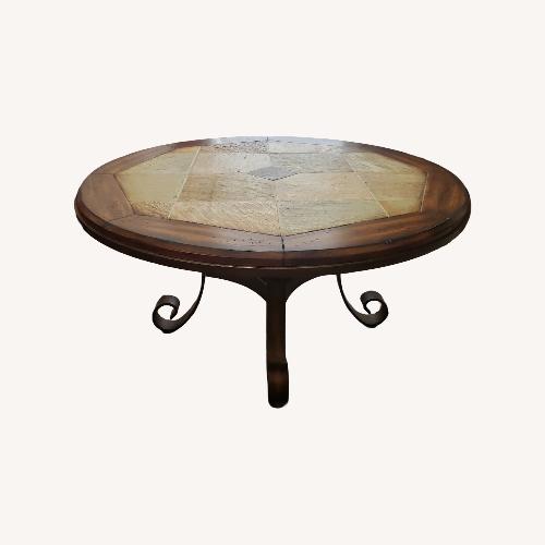 Used Dark Brown Wood Coffee Table for sale on AptDeco