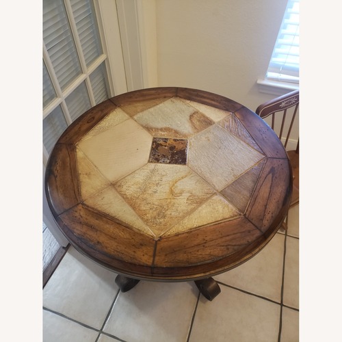 Used Dark Brown Wood Side Table for sale on AptDeco