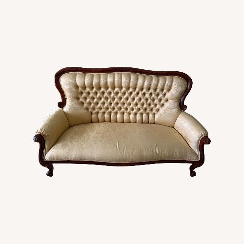 Used Gold Wood Chaise Lounge for sale on AptDeco