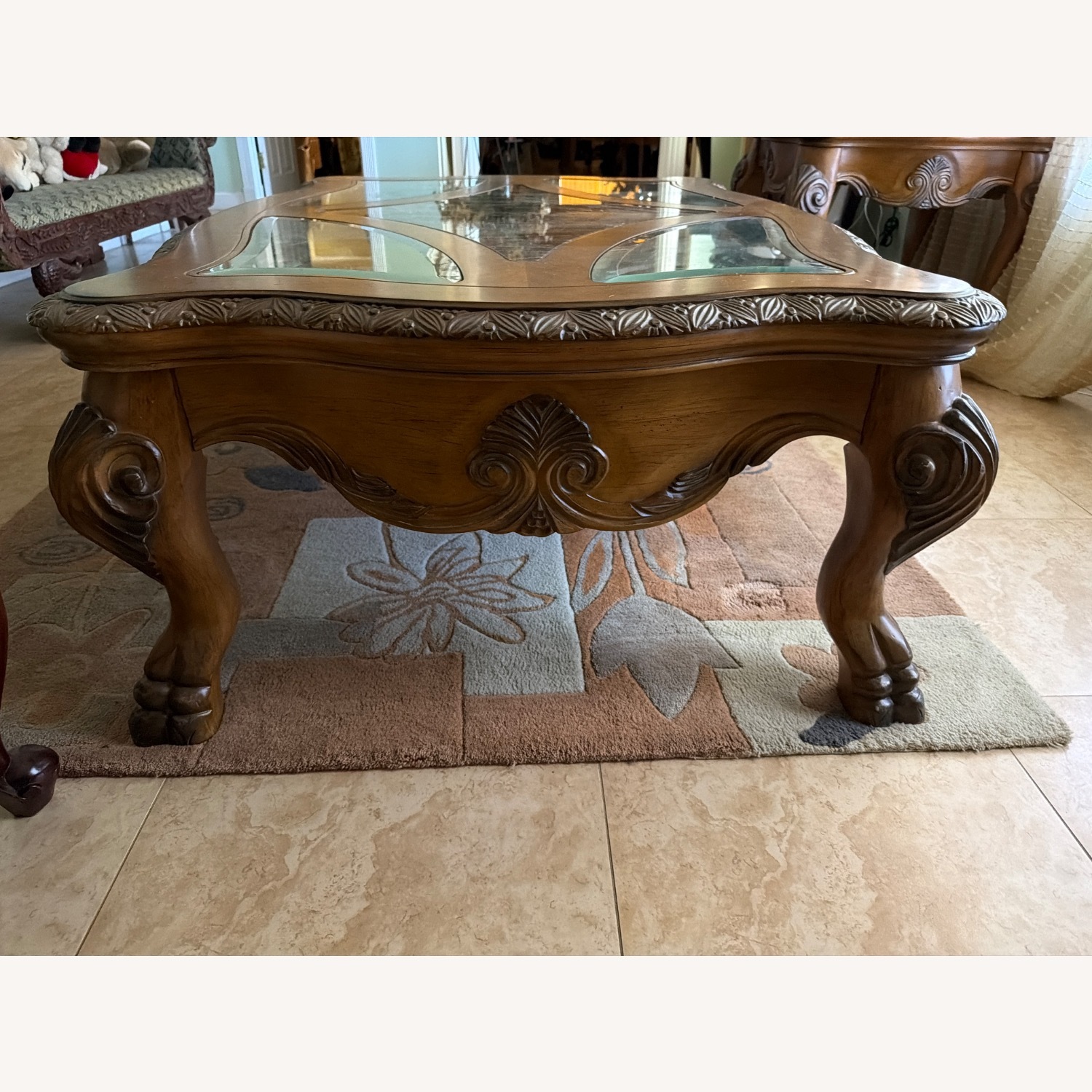 Vintage/Antique Finds Dark Brown Coffee Table - image-11