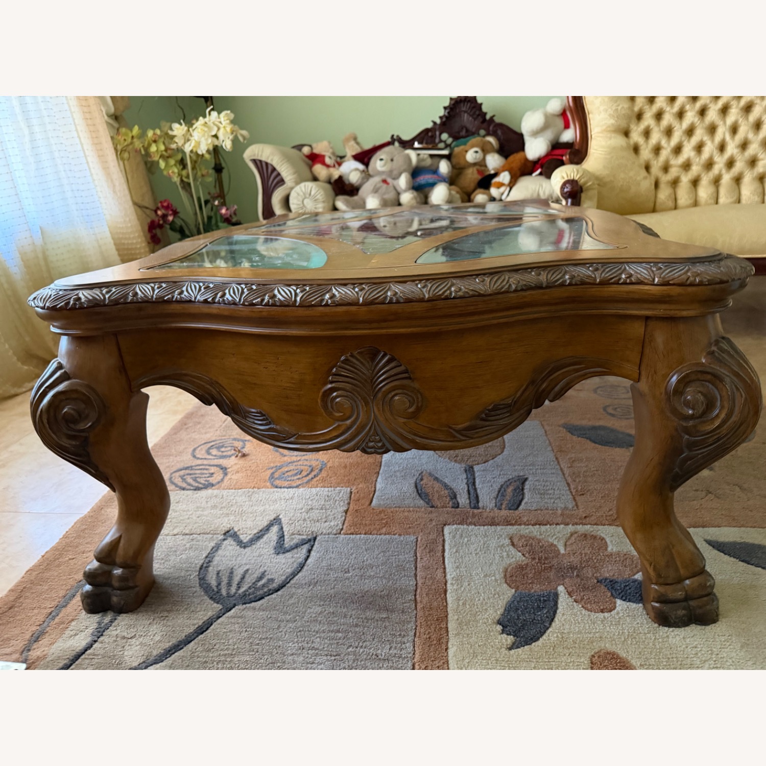 Vintage/Antique Finds Dark Brown Coffee Table - image-4